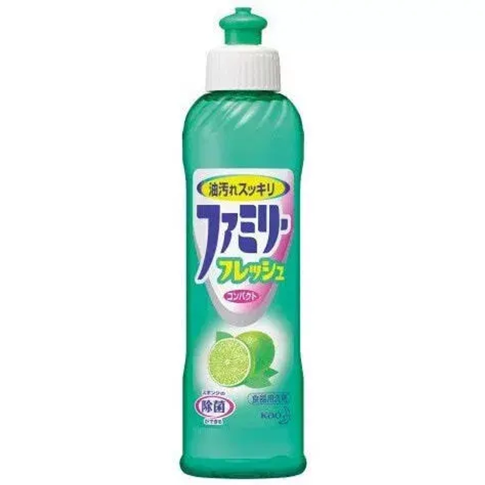 Жидкость для мытья посуды Kao Family Fresh с ароматом лайма 270 мл