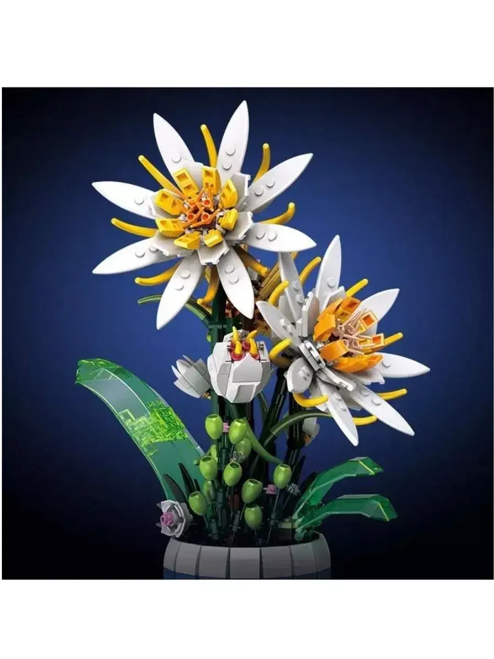 Конструктор Кактус бонсай Эпифиллум 835 деталей