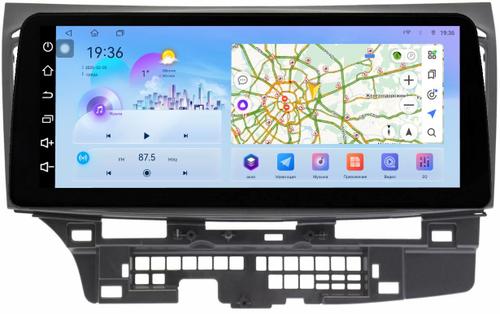 Магнитола для Mitsubishi Lancer X 2007-2016 (рамка 9) - FarCar монитор 12.3" 2K QLED на Android 14, Быстрая, CarPlay, 4G SIM-слот