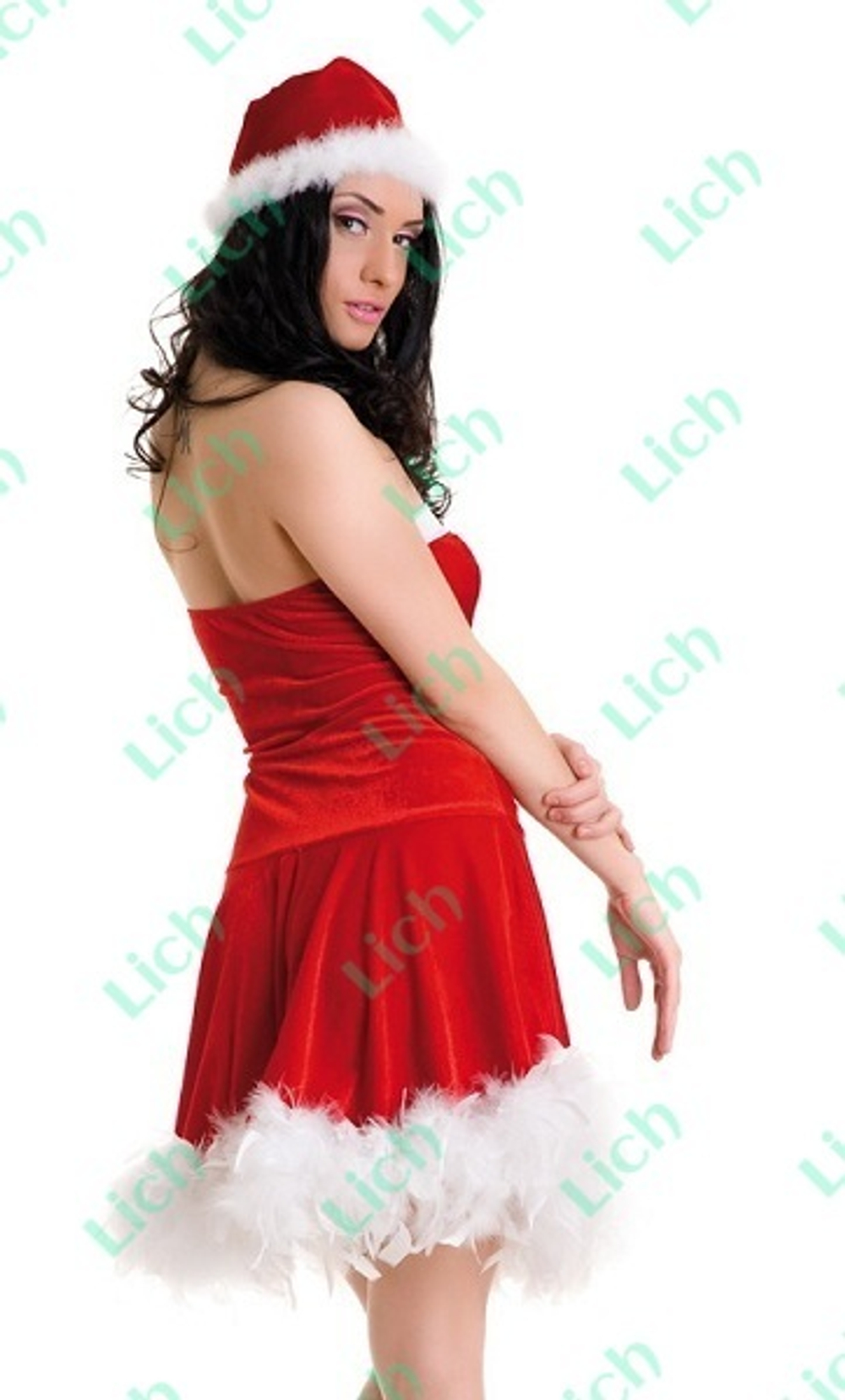 Новогоднее платье и шапочка