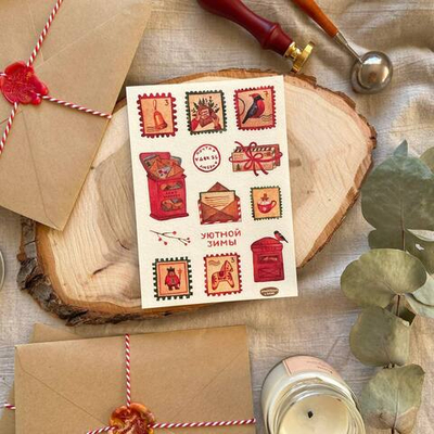 стикерпак «новогодняя почта» 💌🎄