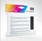 Протекторы для карт Matte Double Sleeving Pack Clear/Black (2x100 Sleeves)