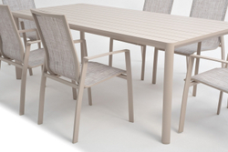 Столовая группа из алюминия GONZO бежевая  Joygarden