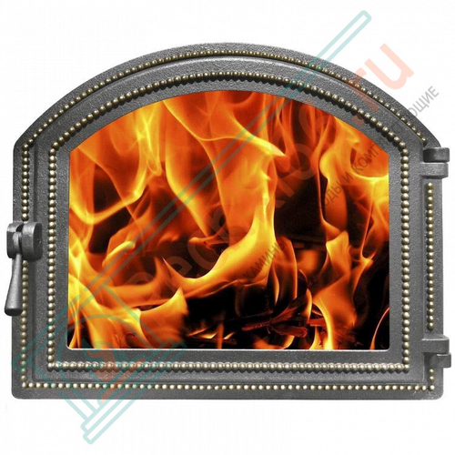 Дверца каминная чугунная 217, бронза (Везувий) в Кирове