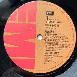 Винтажная виниловая пластинка LP Suzi Quatro Savage Silk (Япония 1974) (Без Оби)