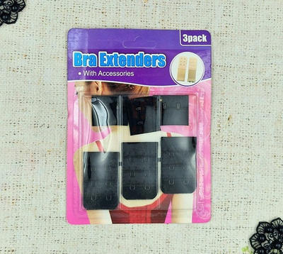 Застежка удлинитель, р. 5х3 см/2,8х3 см/10 мм, чёрный