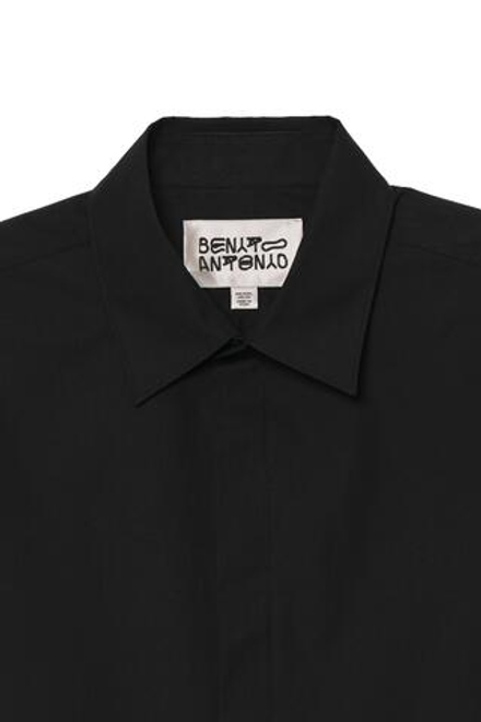 ZARA X BENITO ANTONIO РУБАШКА СВОБОДНОГО КРОЯ, ЧЕРНЫЙ
