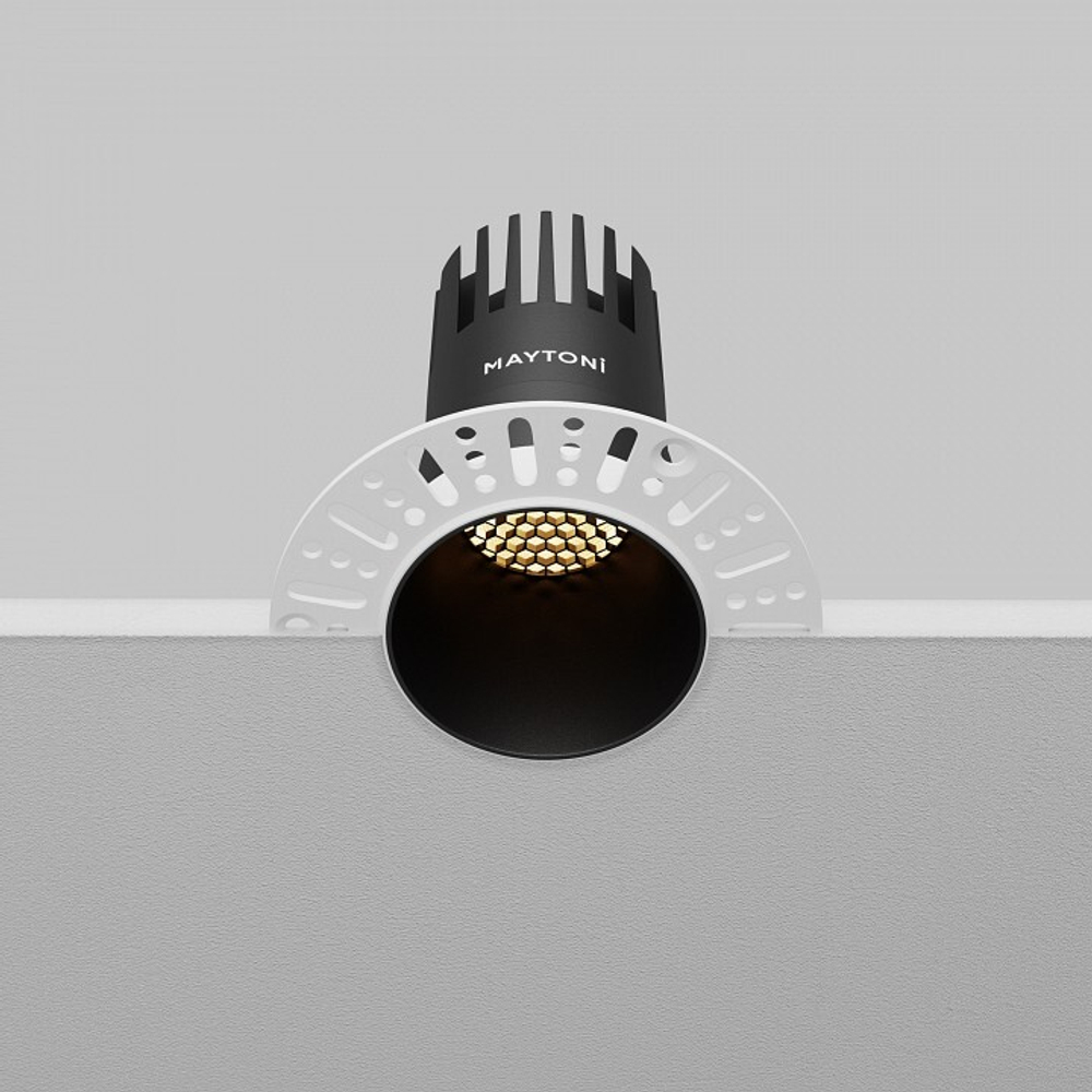 Встраиваемый светильник Maytoni Dip DL120-10W-2.7K-TRS-B