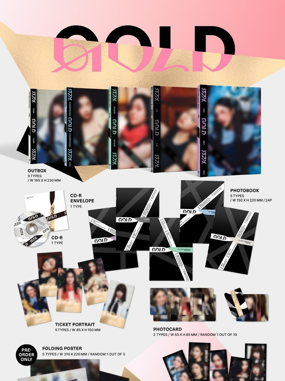 Альбом ITZY - GOLD DIGIPACK RANDOM Version