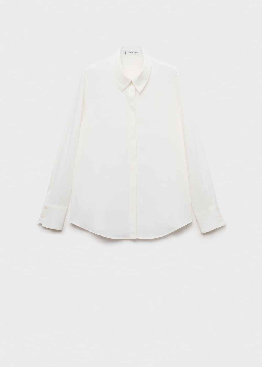 Струящаяся рубашка с длинными рукавами