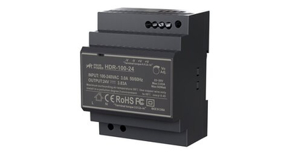 Источник питания PROMPOWER HDR-100-24, на вых. 24 В DC, 3.83А, 92Вт. Вх. 85-264В AC (120-370 В DC)