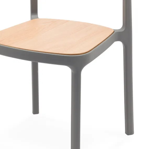 Стул Obu Wood серый