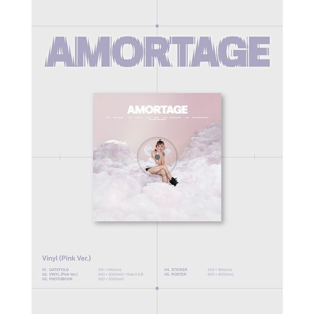 Винил JISOO - AMORTAGE (Vinyl Ver.) (Pink Ver.)
