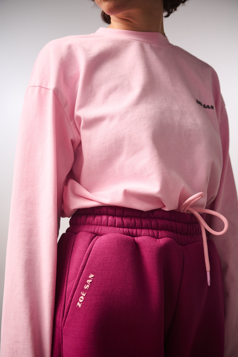 Брюки-бананы с начесом из футера "Малина"