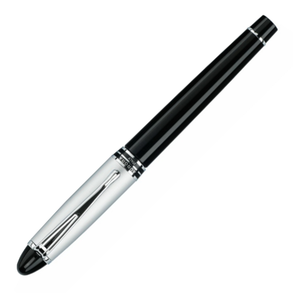 Перьевая ручка Aurora Ipsilon Metal Black Chrome CT, перо - М, в подарочной коробке