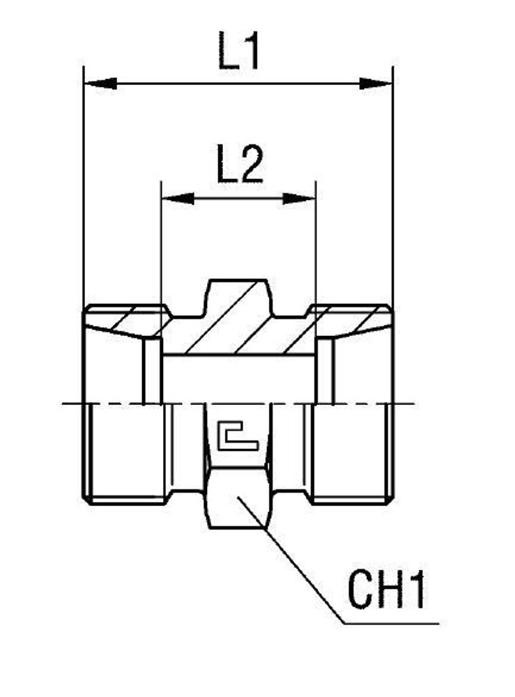 Соединение P DLL04 M8х1 (корпус)