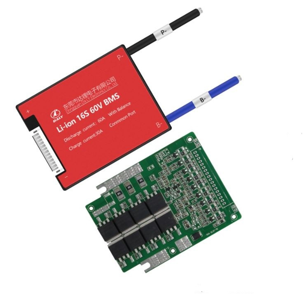 Плата контроля BMS Li-ion 16S 60V 60A