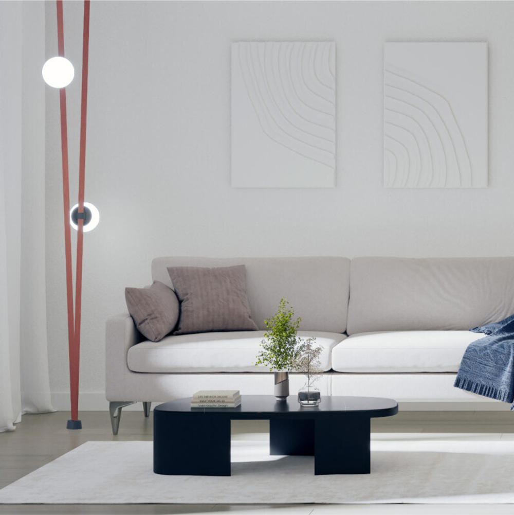 DK5553-BK Cветильник для трека-ремня Belty, серия Orb, со светодиодом, D180*H181мм, 48V DC, 10W, RA90, 120°, 3000K, IP20, белый, акрил