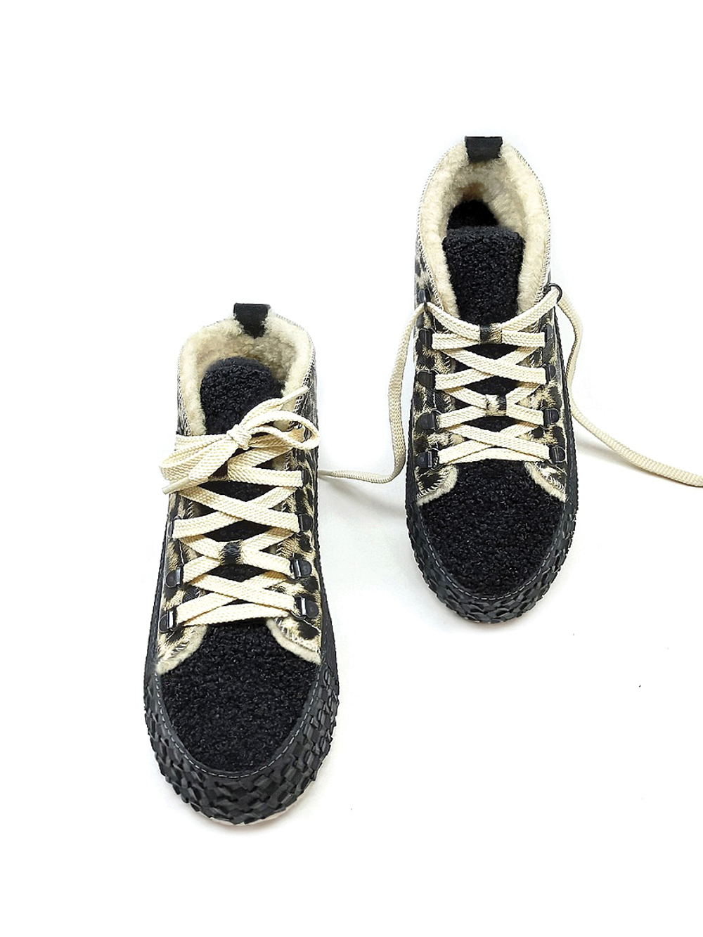 Кеды зимние "LEO Beige"