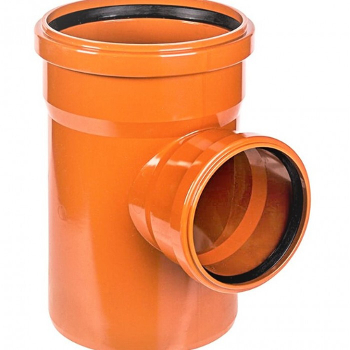 ПВХ Тройник d200/160/ 90" кирпич