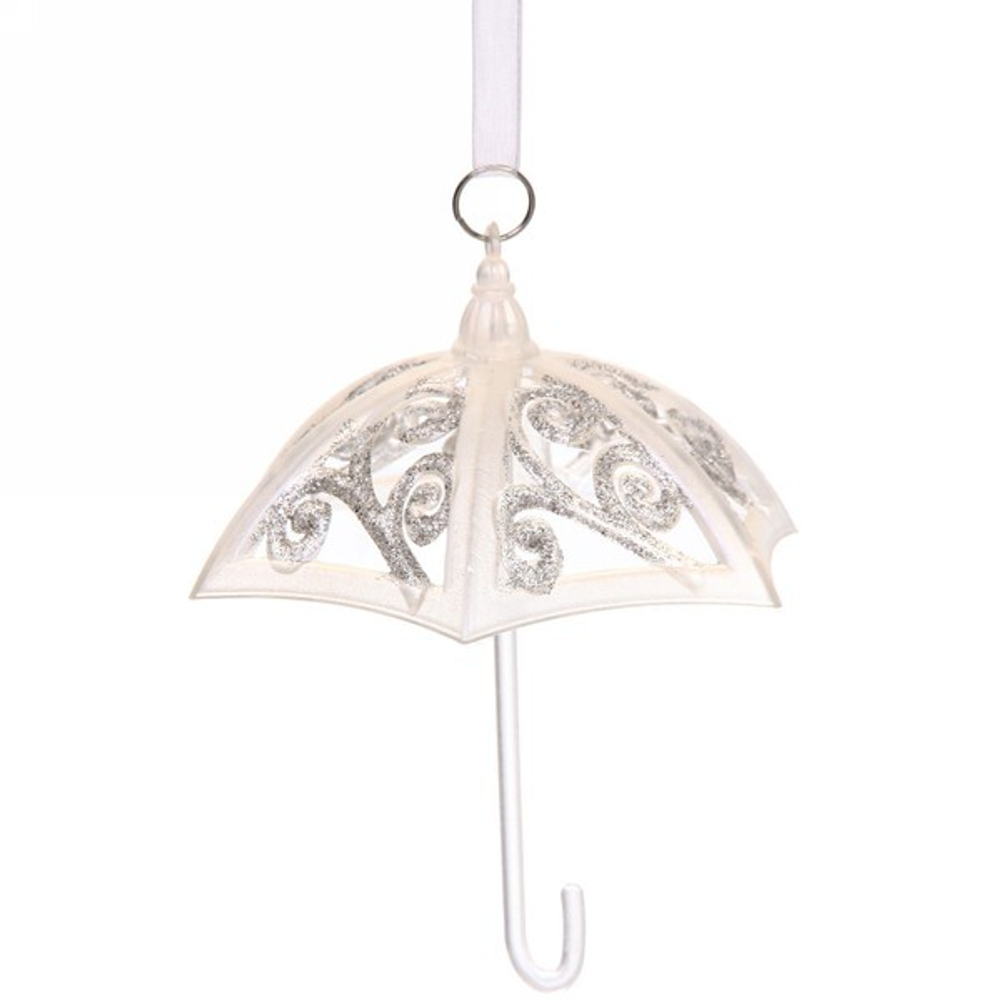 Подвеска «Зонтик» 11 см, белый