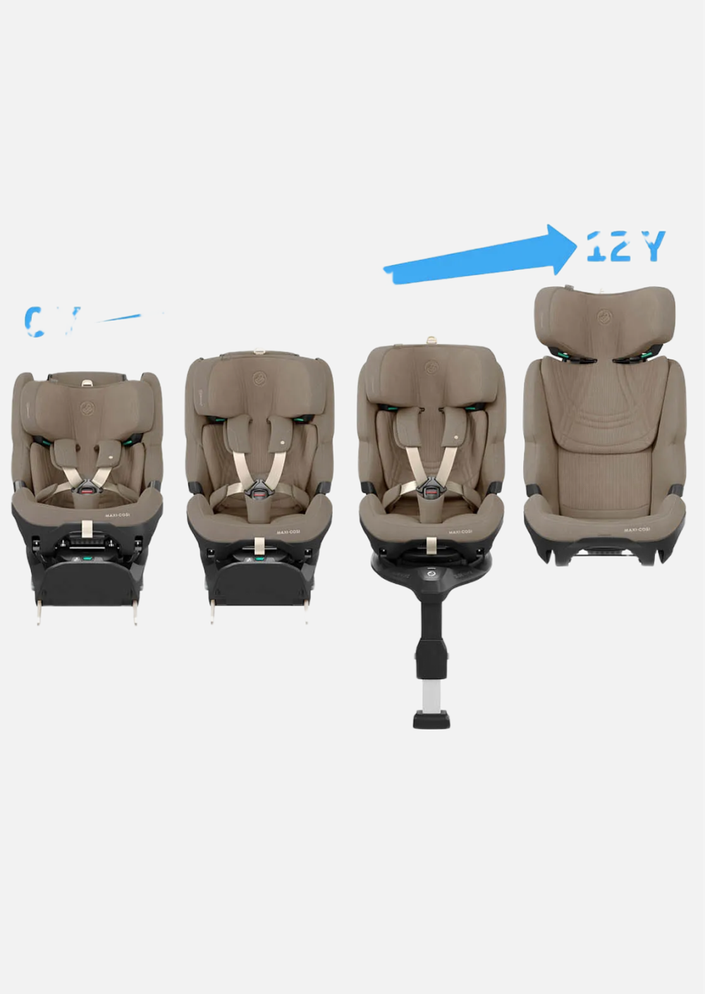 Автокресло Maxi-Cosi Pearl XL Slide Pro 0-36 кг Authentic Truffle (с базой)