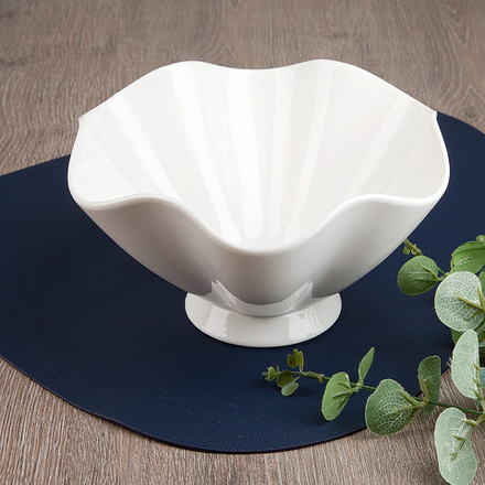 Салатник на ножке " " 23*21*12см. v=1450мл. (min5) (фарфор) (транспортная упаковка)