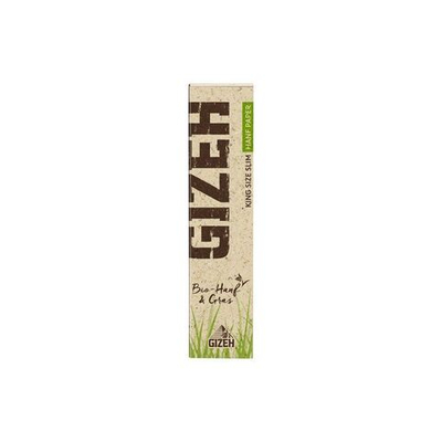 Бумага для сигарет блок "Gizeh" Organic Hemp & Grass KS Slim 14гр/м 34л*25шт
