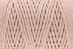 Peach melange Lite polyester cord 3 mm