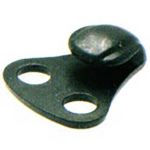 Крючок для обуви с 2 отверстиями литой 07Е1000, старая латунь [12]