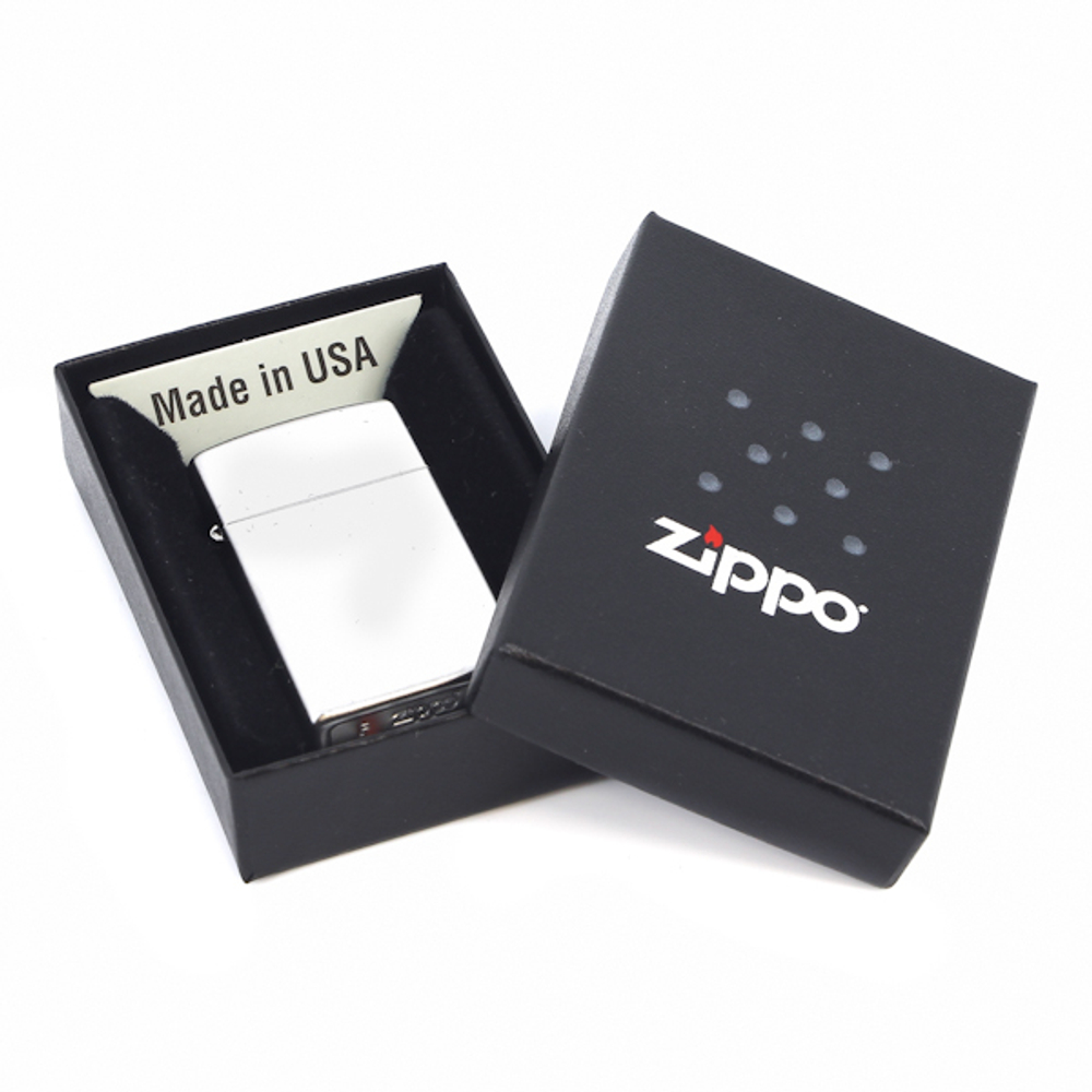 Зажигалка ZIPPO Slim® с покрытием Brushed Chrome ZP- 1607