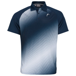 Мужское теннисное поло Head Performance Polo Shirt M - dark blue/print perf