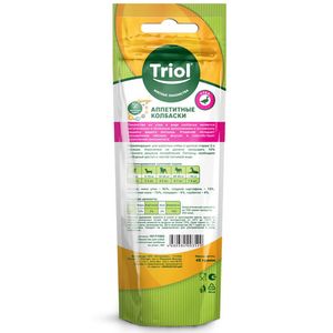 Лакомство Triol для собак «Аппетитные колбаски из утки», 40г