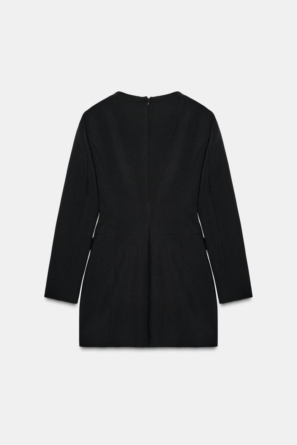 ZARA КОРОТКОЕ ПЛАТЬЕ С КАРМАНАМИ — ZW COLLECTION LIMITED EDITION, ЧЕРНЫЙ