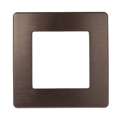 Рамка для розеток и выключателей ЭРА Серия 12 12-5101-13 на 1 пост, Сатин, бронза