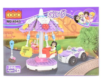 Конструктор блочный Кого для девочек 263деталей, коробка 4543