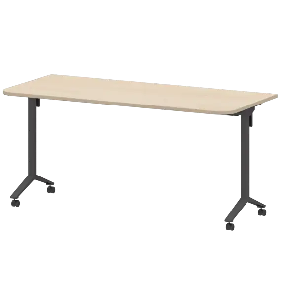 Стол мобильный складной радиусный МБ22-160.70Р  1600x700x750 Моби