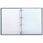 Тетрадь на кольцах БОЛЬШАЯ 210х305 мм А4, 100 л., обложка картон, клетка, BRAUBERG "Shade", 404102