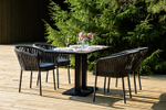"Каффе Дабл" обеденная группа на 4 персоны, цвет "серый гранит"