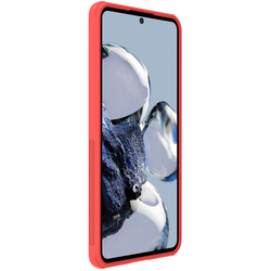 Усиленный двухкомпонентный чехол красного цвета от Nillkin для Xiaomi 12T Pro, серия Super Frosted Shield Pro