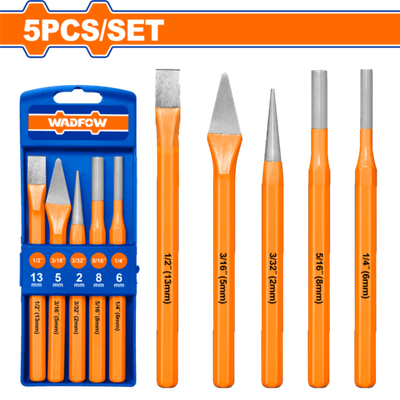 Набор зубил и выколоток 5 шт (10/30) WADFOW WCC8395