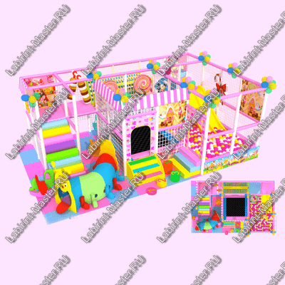 Детский игровой лабиринт "Важная гусеница"