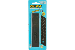 Сегментированные лезвия OLFA Excel Black 25х126х0.7 мм, 5 шт OL-HBB-5B