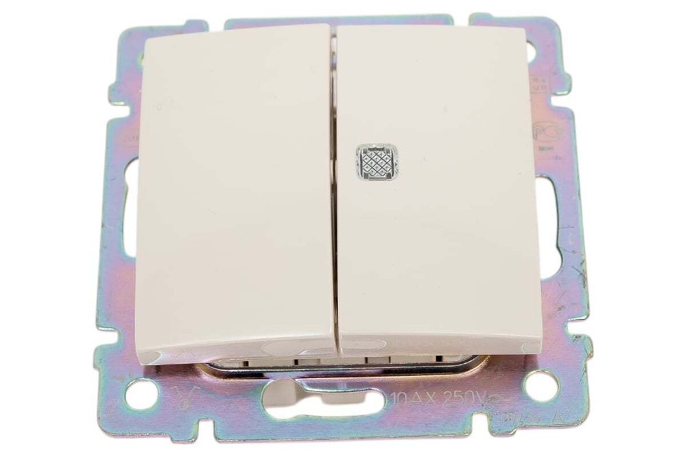 Выключатель двойной с индикацией Valena, слоновая кость Valena Classic LEGRAND