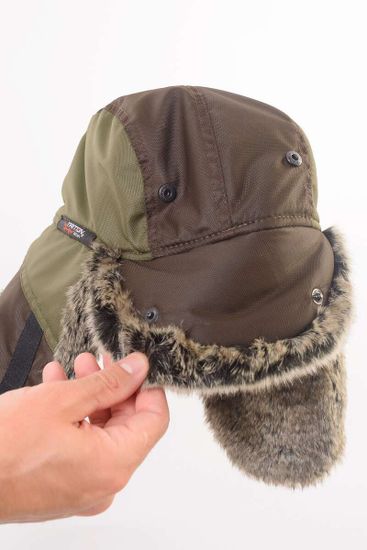 Шапка-ушанка "Winter storm" (хаки)