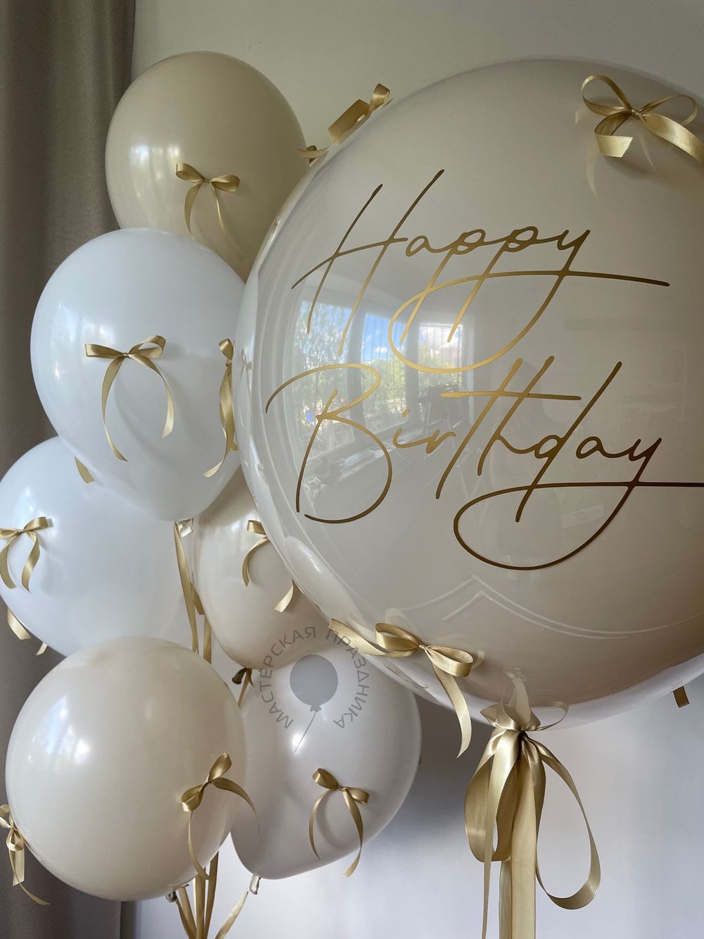 Воздушные шары для неё с бантиками №8500 