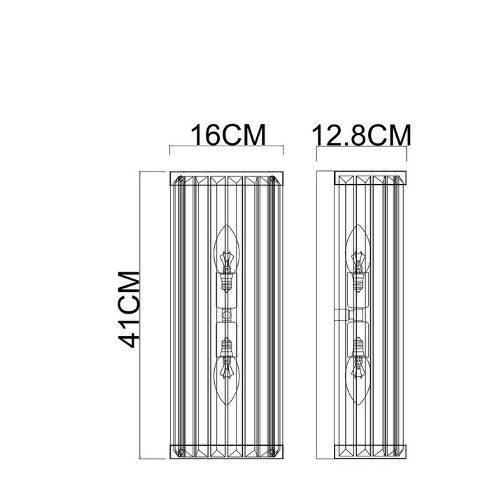Настенный светильник Arte Lamp Fortuna A1069AP-2GO
