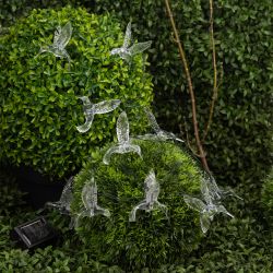 Садовая гирлянда ЭРА ERASF22-26 на солнечной батарее Колибри 3,8 м | Садовые декоративные светильники