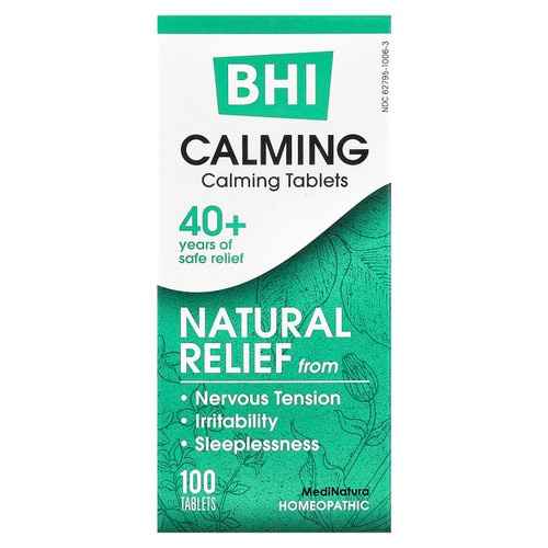 MediNatura, BHI, Calming, 100 таблеток