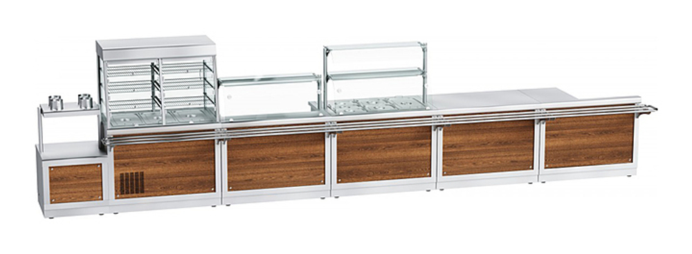 Прилавок-витрина холодильный Abat ПВВ(Н)-70Х-С-01-ОК